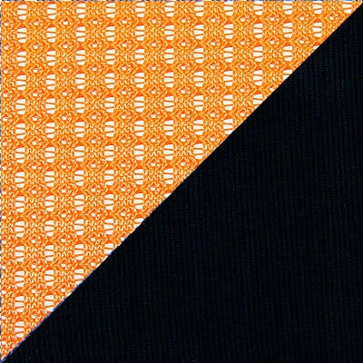 DW66-1 Оранжевый акрил-черая ткань