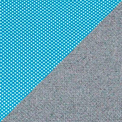 TW Голубая сетка-серая ткань