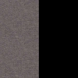 Ткань серая - Черный гладкий