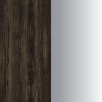 Дуб мали-Нержавеющая сталь-Хром