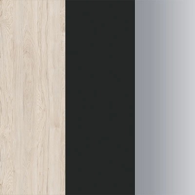 Денвер светлый-Графит глянец-Нержавеющая сталь-Хром