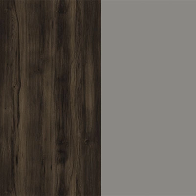 Дуб мали-Металл серый