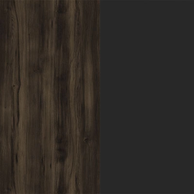 Дуб мали-Металл черный