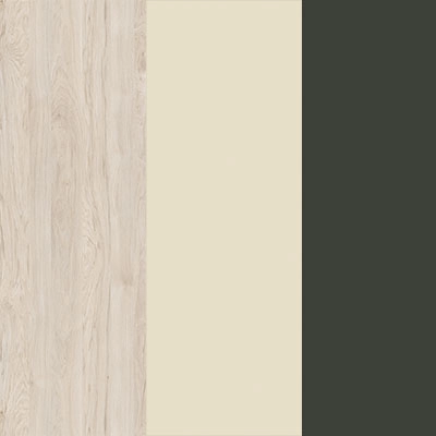 Денвер светлый-Ваниль глянец-Металл антрацит