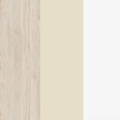 Денвер светлый-Ваниль глянец-Металл белый