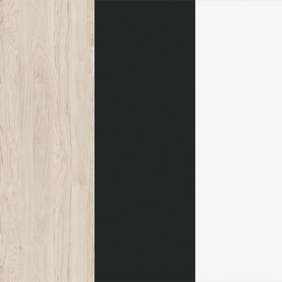 Денвер светлый-Графит глянец-Металл белый