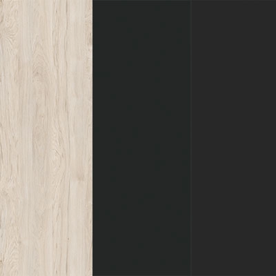 Денвер светлый-Графит глянец-Металл черный