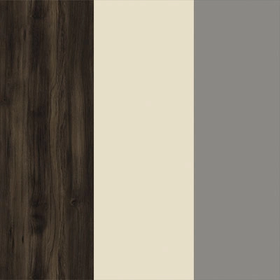Дуб мали-Ваниль глянец-Металл серый
