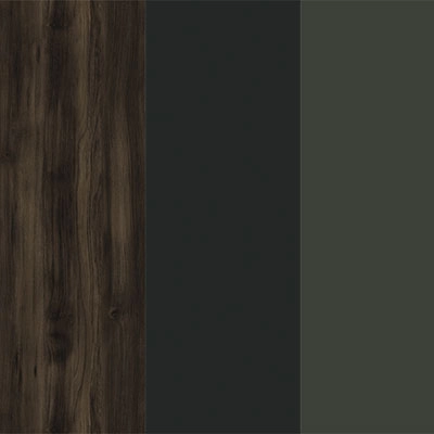 Дуб мали-Графит глянец-Металл антрацит