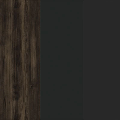 Дуб мали-Графит глянец-Металл черный