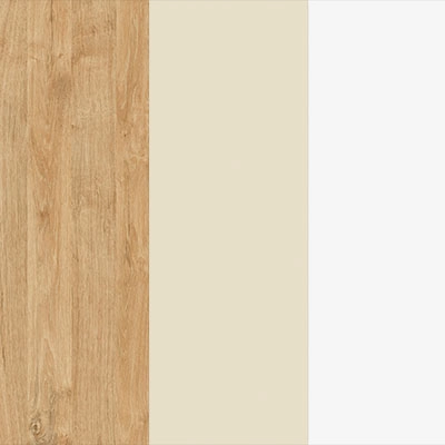 Тиквуд светлый-Ваниль глянец-Металл белый