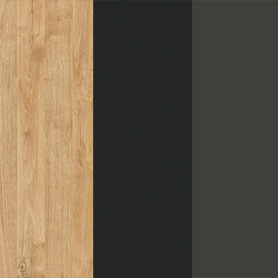 Тиквуд светлый-Графит глянец-Металл антрацит