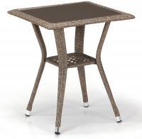Плетеный стол T25-W56-50x50 Light brown