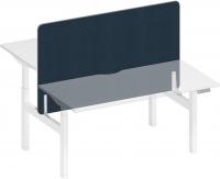 Экран настольный фронтальный тканевый с мягким наполнителем с кабель-каналом ELEVO А2  447.01