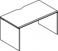 Стол письменный на каркасе ДСП (1 скос) Alta МР МП 022.02