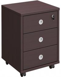 Тумба выкатная, 3 ящика с центральным замком Born Unitex В 201