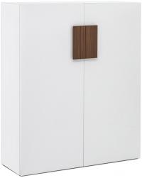 KYO Гардероб L120 H150 БЕЛЫЙ+ОРЕХ