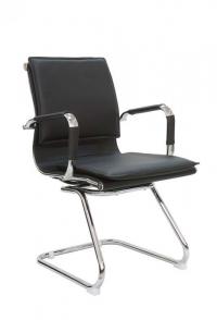Кресло офисное RIVA 6003-3 черное на полозьях (по 2 шт.) (выставочный образец)