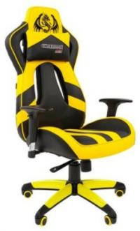 Кресло игровое CHAIRMAN GAME 25 желтый/черный экокожа (выставочный образец)