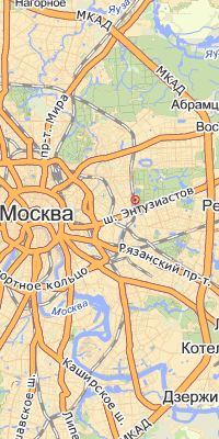 Местоположение склада на шоссе Энтузиастов